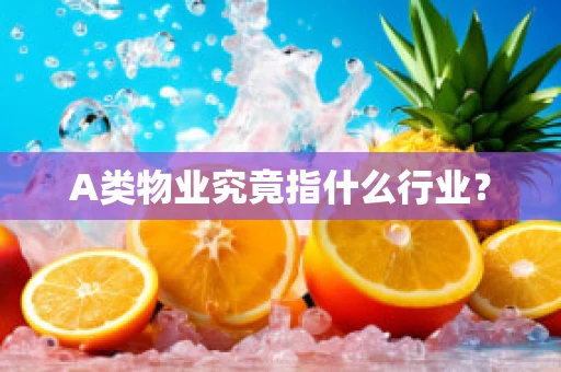 A类物业究竟指什么行业？
