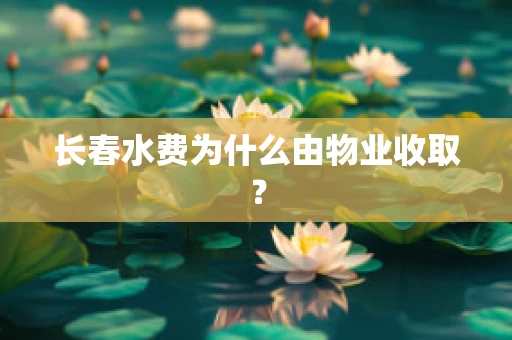 长春水费为什么由物业收取？