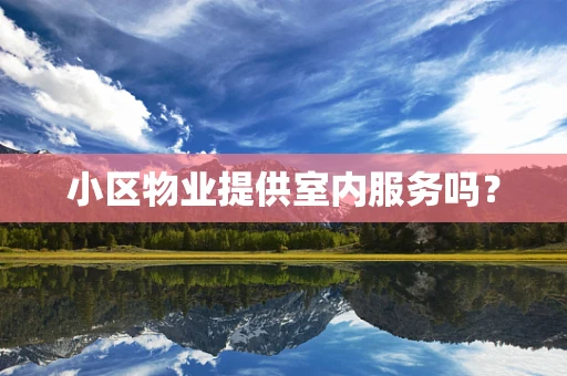 小区物业提供室内服务吗？