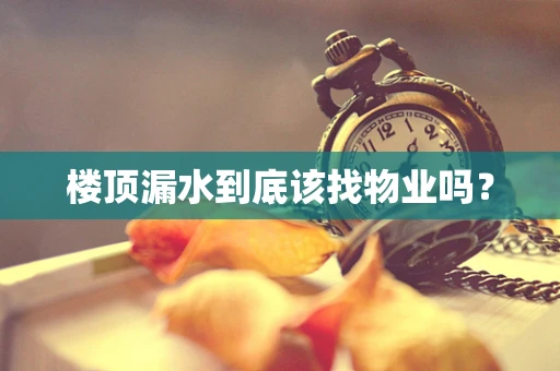 楼顶漏水到底该找物业吗？
