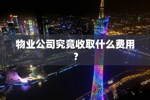 物业公司究竟收取什么费用？