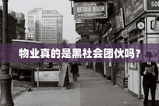 物业真的是黑社会团伙吗？