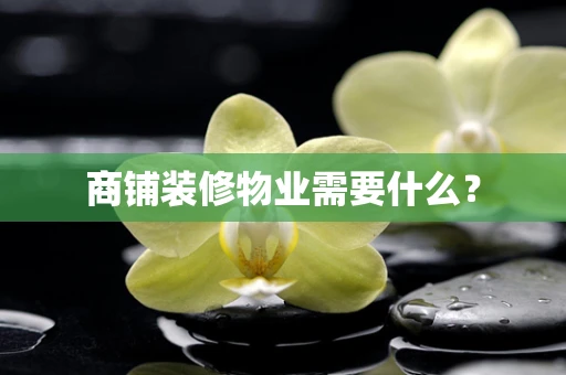 商铺装修物业需要什么？