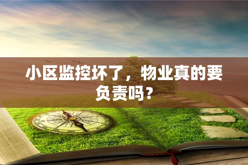 小区监控坏了，物业真的要负责吗？