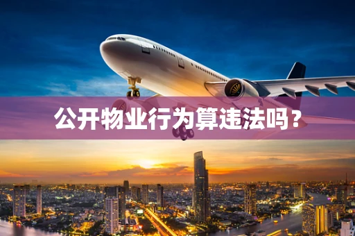 公开物业行为算违法吗？