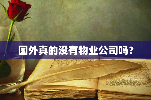 国外真的没有物业公司吗？