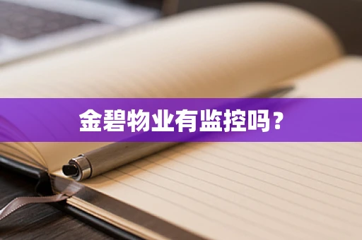 金碧物业有监控吗？