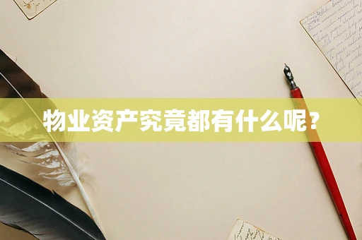 物业资产究竟都有什么呢？