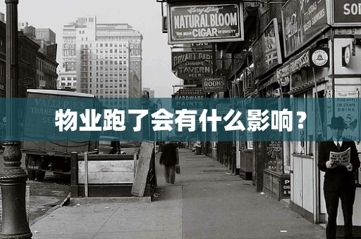 物业跑了会有什么影响？