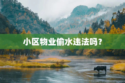 小区物业偷水违法吗？