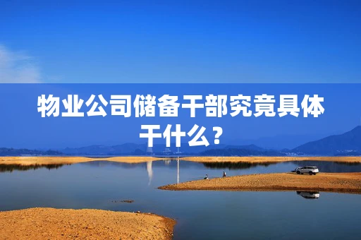 物业公司储备干部究竟具体干什么？