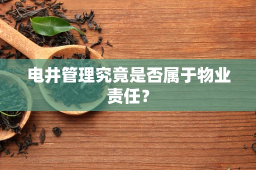 电井管理究竟是否属于物业责任？