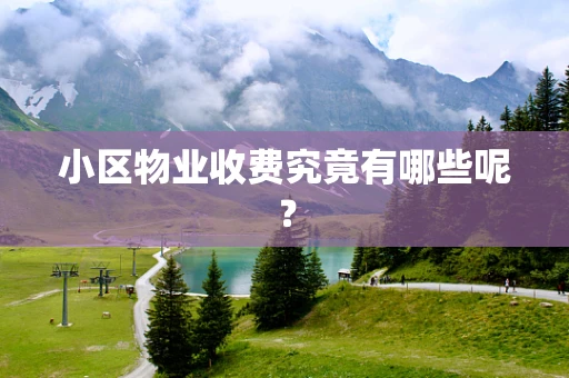 小区物业收费究竟有哪些呢？