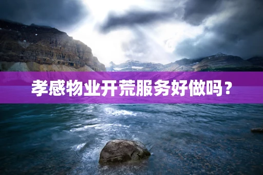 孝感物业开荒服务好做吗？