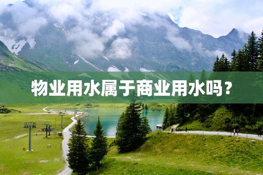 物业用水属于商业用水吗？