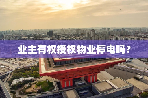 业主有权授权物业停电吗？
