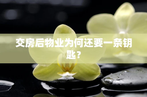 交房后物业为何还要一条钥匙？