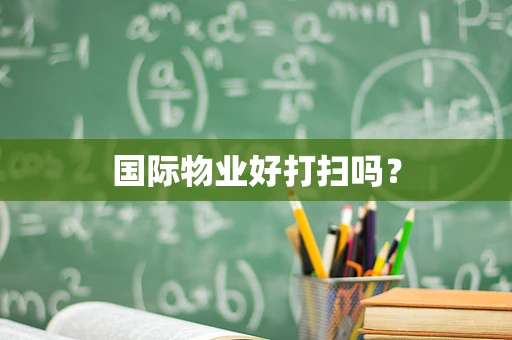 国际物业好打扫吗？