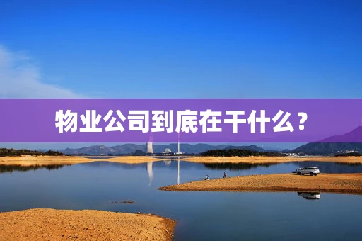 物业公司到底在干什么？