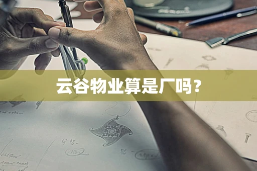 云谷物业算是厂吗？