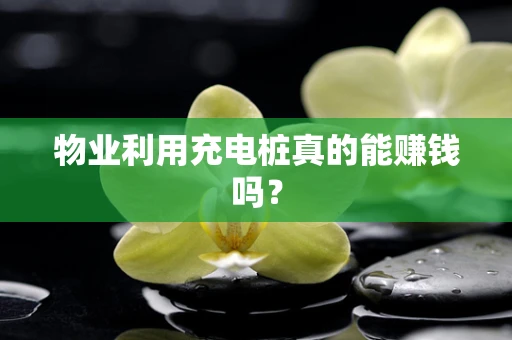 物业利用充电桩真的能赚钱吗？