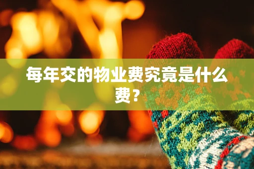每年交的物业费究竟是什么费？