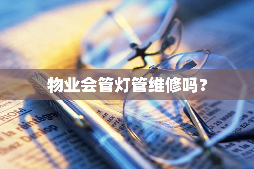 物业会管灯管维修吗？