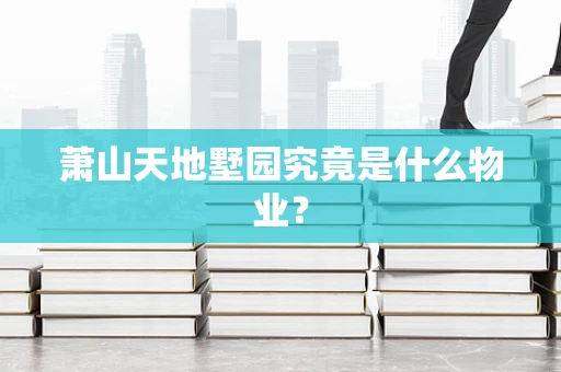 萧山天地墅园究竟是什么物业？