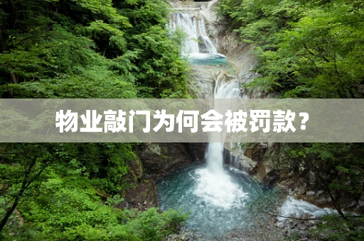 物业敲门为何会被罚款？