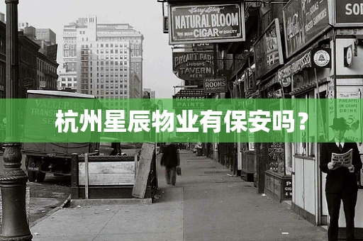 杭州星辰物业有保安吗？