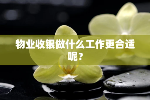 物业收银做什么工作更合适呢？