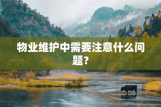 物业维护中需要注意什么问题？