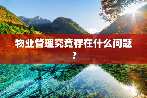 物业管理究竟存在什么问题？