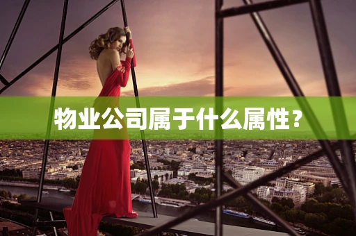 物业公司属于什么属性？