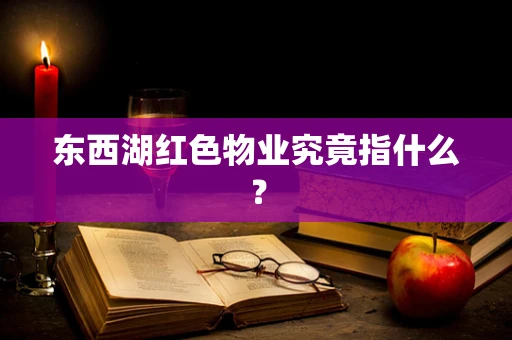 东西湖红色物业究竟指什么？