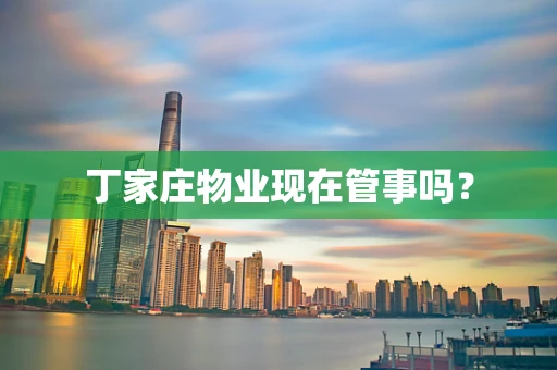 丁家庄物业现在管事吗？
