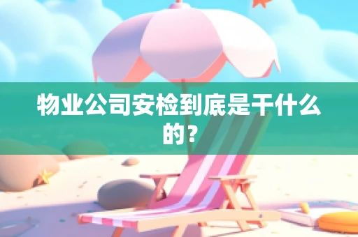 物业公司安检到底是干什么的？
