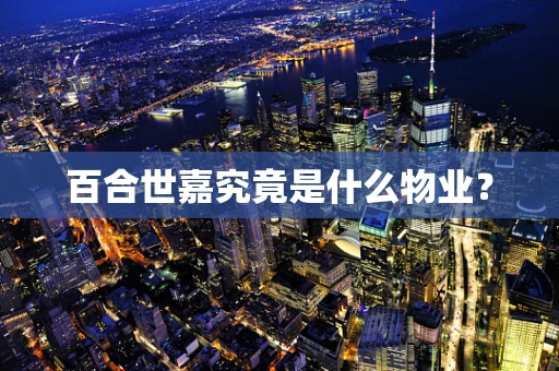 百合世嘉究竟是什么物业？